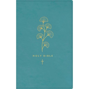 NLT Premium Gift Bible L/L Teal Cross - Tyndale